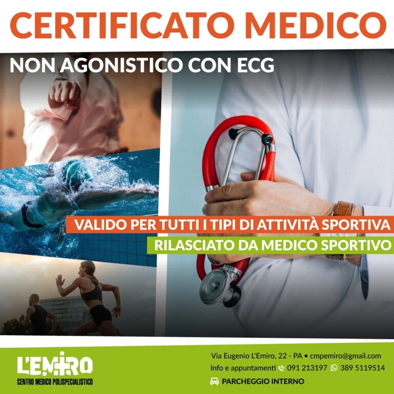 certificato medico non agonistico con ECG